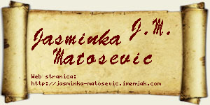Jasminka Matošević vizit kartica